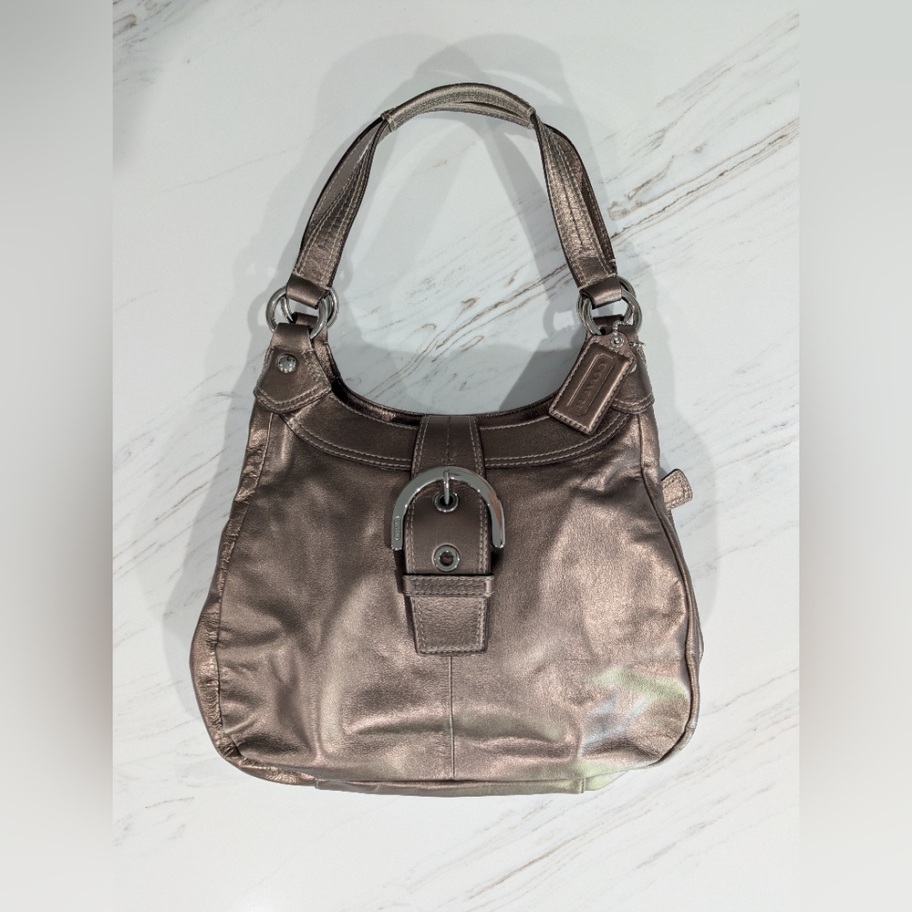 Coach Soho Buckle Hobo Bag - Bronze Metallic